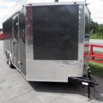 Enclosed Trailer 8.5’x18′ Grey – Custom Enclosed Car Bike Cargo Hauler Storage