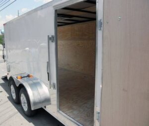 Enclosed Trailer 7’x16′ – V-Nose Motorcycle Lawn Mower Storage - Image 18