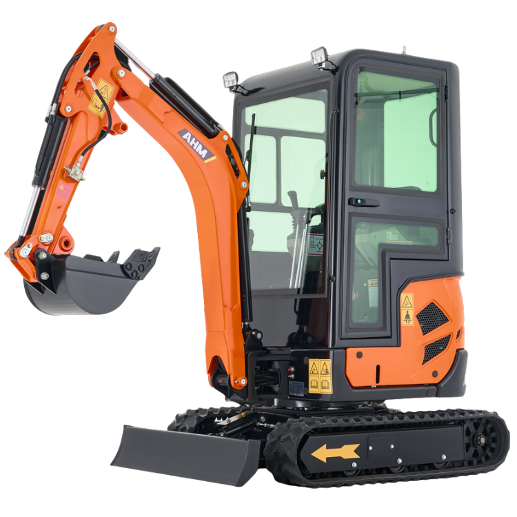 AX-17J | 23 HP B&S Engine 1.6 Ton Mini Excavator with Swing Boom & Enclosed Cab AX-17J | 23 HP B&S Engine 1.6 Ton Mini Excavator with Swing Boom & Enclosed Cab - Image 1