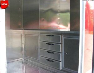 Enclosed Trailer 8.5’x26′ Red – Motorcycle Car Lawn Equipment Hauler Storage - Image 7