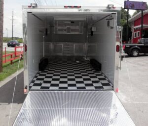 Enclosed Trailer 8.5’x24′ White – Lawn Mower Car Bike Hauler Storage - Image 12