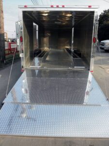 Enclosed Trailer 8.5′ X 24′ White – Cargo Bike Car Hauler Storage - Image 14