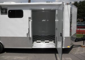 Enclosed Trailer 8.5’x24′ White – Lawn Mower Car Bike Hauler Storage - Image 7