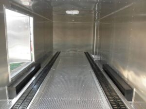 Enclosed Trailer 8.5′ X 24′ White – Cargo Bike Car Hauler Storage - Image 21