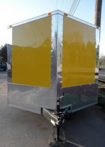 Enclosed Trailer 8.5’x26′ Yellow – Bike Motorcycle Car Hauler Storage - Image 4