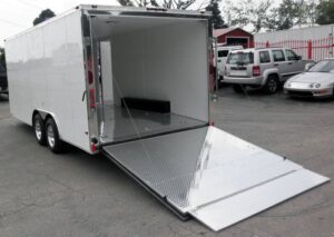 Enclosed Trailer 8.5’x18′ White – Equipment Car Bike Hauler Storage - Image 8