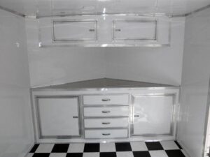 Enclosed Trailer 8.5’x24′ White – Lawn Mower Car Bike Hauler Storage - Image 6