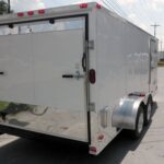 Enclosed Trailer 7’x16′ – V-Nose Motorcycle Lawn Mower Storage - Image 13