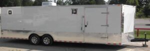 Enclosed Trailer 8.5’x26′ White – Car Motorcycle Hauler Storage - Image 3