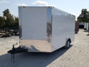 8.5×12 V-Nose Enclosed Trailer 3,500lb Axle Storage - Image 4