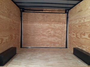 8.5×12 V-Nose Enclosed Trailer 3,500lb Axle Storage - Image 11