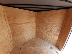 8.5×12 V-Nose Enclosed Trailer 3,500lb Axle Storage - Image 13