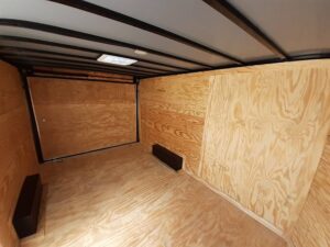 8.5×12 V-Nose Enclosed Trailer 3,500lb Axle Storage - Image 12