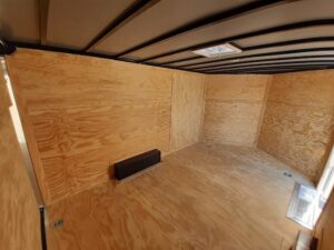 8.5×12 V-Nose Enclosed Trailer 3,500lb Axle Storage - Image 10