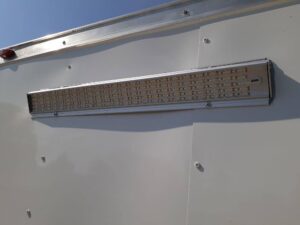 White Custom Enclosed Trailer 8.5′ X 26′ Car Hauler Storage - Image 20
