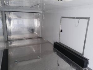 White Custom Enclosed Trailer 8.5′ X 26′ Car Hauler Storage - Image 11