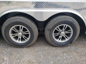 Enclosed Trailer 8.5′ X 26′ White Car Hauler - Image 8
