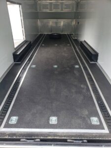 Enclosed Trailer 8.5′ X 26′ White Car Hauler - Image 10