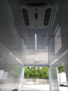 Enclosed Trailer 8.5′ X 26′ White Car Hauler - Image 12