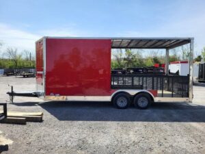 Enclosed Trailer 8.5′ X 20′ Red Hybrid Event Trailer - Image 12