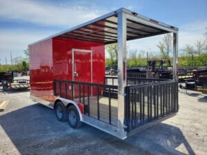 Enclosed Trailer 8.5′ X 20′ Red Hybrid Event Trailer - Image 14