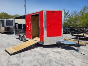 Enclosed Trailer 8.5′ X 20′ Red Hybrid Event Trailer - Image 7