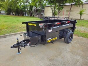 5×8 Hydraulic Dump Trailer 24″ Sides 5,200lb Axle with Brake - Image 3
