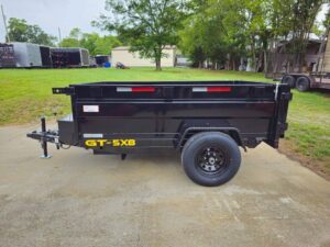 5×8 Hydraulic Dump Trailer 24″ Sides 5,200lb Axle with Brake - Image 4