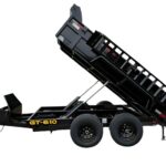 6′ X 10′ Hydraulic Dump Trailer With Loading Ramps (2) 5200lb axles GVWR 9990