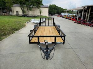 5×14 Dovetail Utility Trailer Powder Coated W/ Gate 3,500lb Axle - Image 2