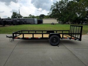5×14 Dovetail Utility Trailer Powder Coated W/ Gate 3,500lb Axle - Image 4