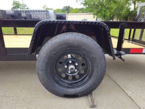 5×14 Dovetail Utility Trailer Powder Coated W/ Gate 3,500lb Axle - Image 5