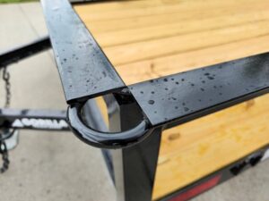 5×14 Dovetail Utility Trailer Powder Coated W/ Gate 3,500lb Axle - Image 8