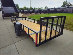 5×14 Dovetail Utility Trailer Powder Coated W/ Gate 3,500lb Axle - Image 10