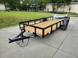 5×14 Dovetail Utility Trailer Powder Coated W/ Gate 3,500lb Axle - Image 18