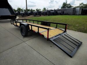 5×14 Dovetail Utility Trailer Powder Coated W/ Gate 3,500lb Axle - Image 20