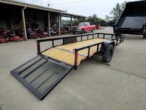 5×14 Dovetail Utility Trailer Powder Coated W/ Gate 3,500lb Axle - Image 22