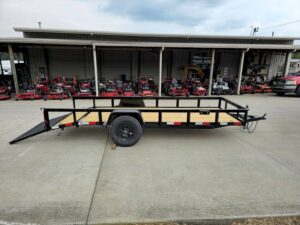 5×14 Dovetail Utility Trailer Powder Coated W/ Gate 3,500lb Axle - Image 23