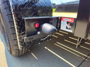 6’4″ x 14 Utility Trailer Powder Coated Dovetail (2) 3500 Axles 7k GVWR - Image 6