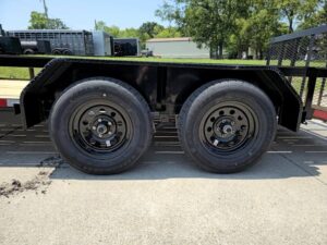 6’4″ x 14 Utility Trailer Powder Coated Dovetail (2) 3500 Axles 7k GVWR - Image 7