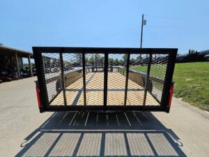 6’4″ x 14 Utility Trailer Powder Coated Dovetail (2) 3500 Axles 7k GVWR - Image 8