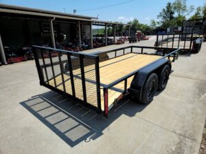 6’4″ x 14 Utility Trailer Powder Coated Dovetail (2) 3500 Axles 7k GVWR - Image 9