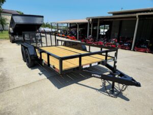 6’4″ x 14 Utility Trailer Powder Coated Dovetail (2) 3500 Axles 7k GVWR - Image 12
