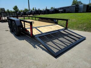 6’4″ x 14 Utility Trailer Powder Coated Dovetail (2) 3500 Axles 7k GVWR - Image 13