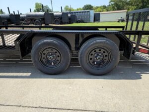 6.4×14 Dovetail Utility Trailer with Side Baskets (2) 3500lb Axles - Image 8