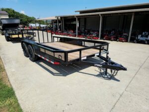 6.4×14 Dovetail Utility Trailer with Side Baskets (2) 3500lb Axles - Image 13