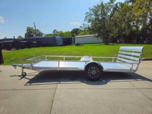 6.4×14 Straight Deck Aluminum Utility Trailer with 3500lb Axle - Image 4