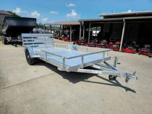 6.4×14 Straight Deck Aluminum Utility Trailer with 3500lb Axle - Image 9