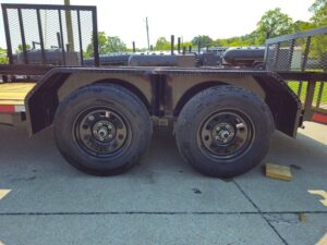 7×14 Dovetail Utility Trailer with Side Gate and Rear Gate (2) 3500lb Axles 7K GVWR - Image 5
