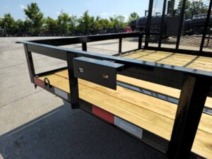 7×14 Dovetail Utility Trailer with Side Gate and Rear Gate (2) 3500lb Axles 7K GVWR - Image 6